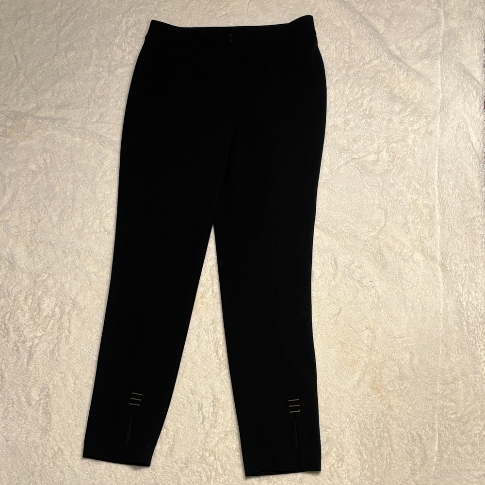 EUC Calvin Klein Black Slim Fit Pants w/gold embellishments size 2